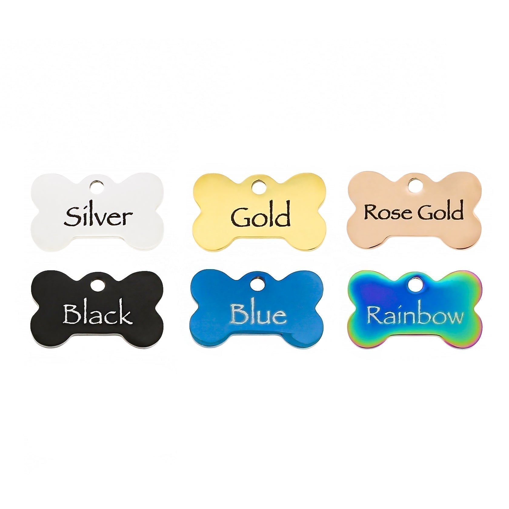 Breloques en os de chien en acier inoxydable I Love My Dog - BFS020-0881