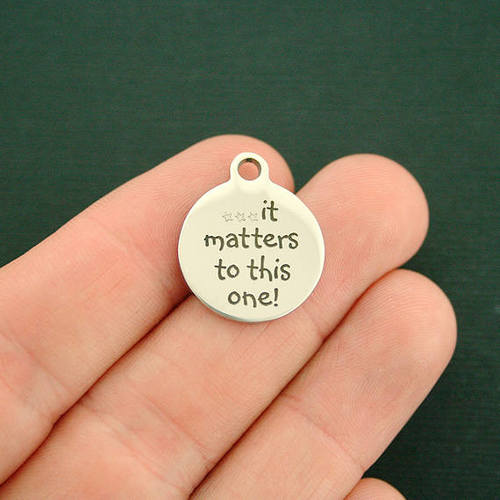 It matters to this one Stainless Steel Charms - BFS001-2501