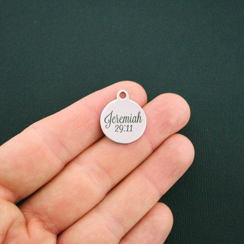 Jeremiah 29:11 Stainless Steel Charms - BFS001-1186