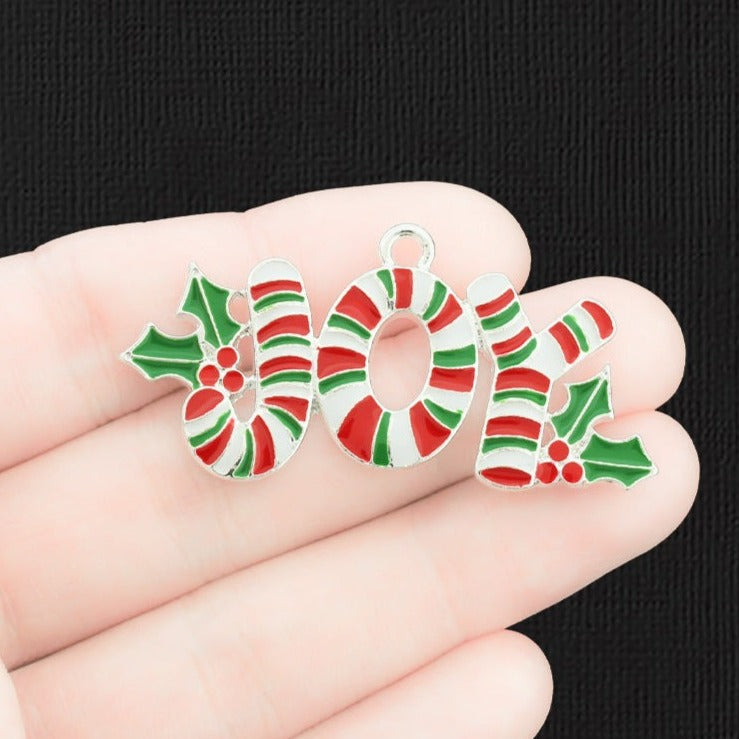 Charm en émail argenté Joy - E1549