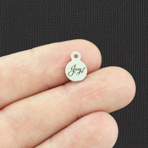 Joy Stainless Steel 8mm Loop Charms - BFS004-5493