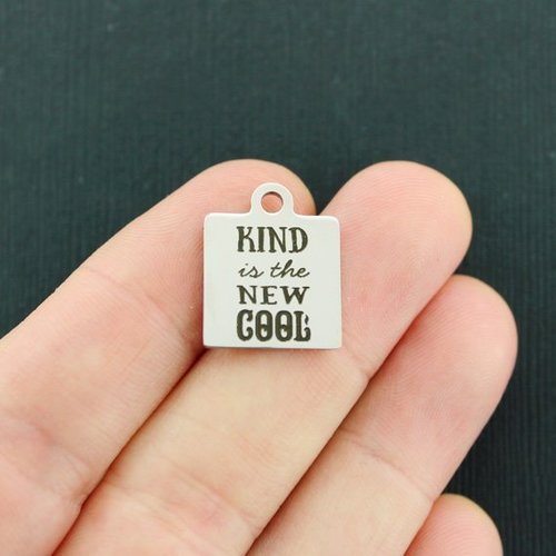 Kind Charms en acier inoxydable - est le nouveau cool - BFS013-4521