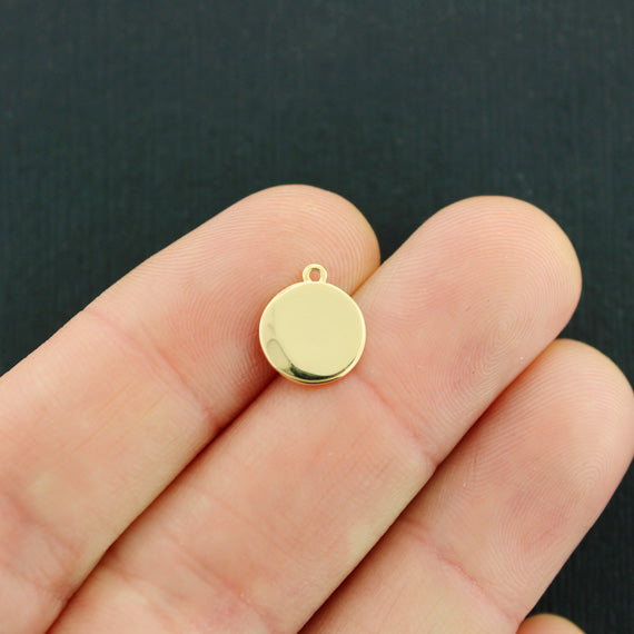 Lotus Gold Tone Charm 18K Gold Filled - GC1363