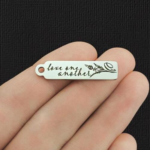 Love One Another Stainless Steel Charms - BFS015-7188