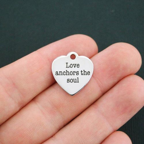 Love Stainless Steel Charms - Anchors the soul - BFS011-0275