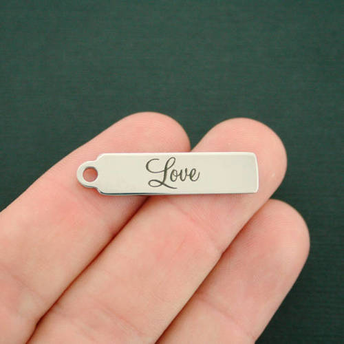 Love Stainless Steel Charms - BFS015-6972