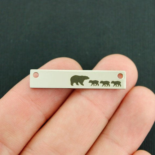 Mama Bear Connecteur en Acier Inoxydable - 3 Oursons - BFS017-7558