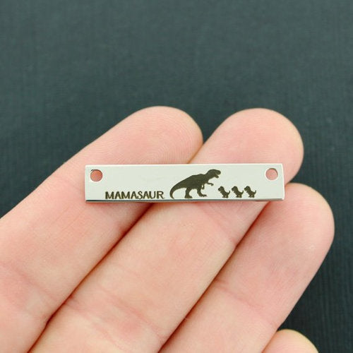 Mamasaur Stainless Steel Connector Charms - 3 babies - BFS017-7582