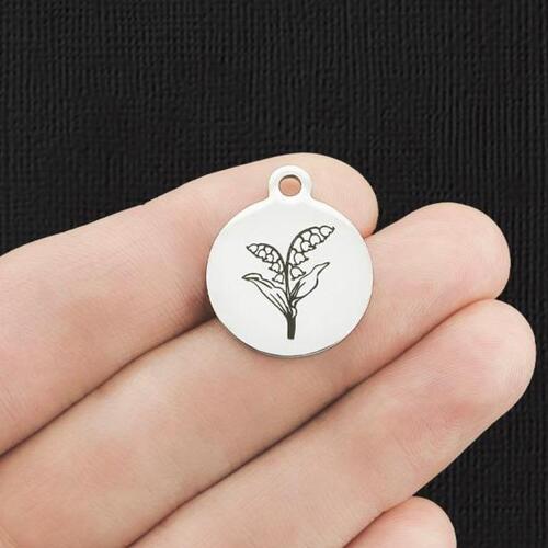 May Lily of the Valley Charms en acier inoxydable - BFS001-5603