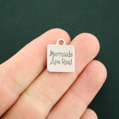 Mermaids are real Stainless Steel Charms - BFS013-2100