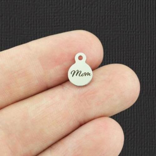 Boucles d'Oreilles Maman Acier Inoxydable 8mm - BFS004-5492