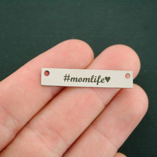 #Momlife Stainless Steel Connector Charms - BFS017-7530