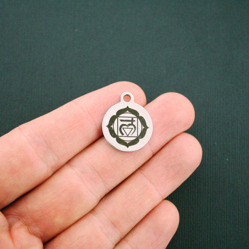 Muladhara Root Chakra Stainless Steel Charms - BFS001-1307