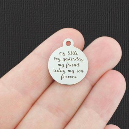 Mon petit garçon en acier inoxydable - hier, mon ami aujourd'hui, mon fils pour toujours - BFS001-5120