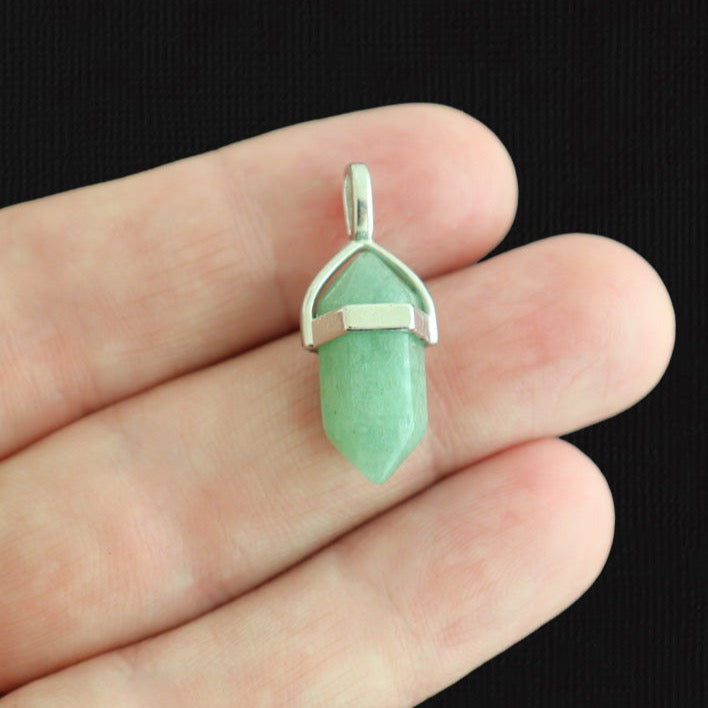 Natural Gemstone Crystal Point Pendant 3D - Choose Your Gemstone!