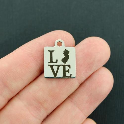 New Jersey Stainless Steel Charms - Love - BFS013-3637