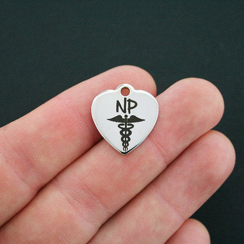 Breloques en acier inoxydable pour infirmière praticienne - BFS011-0576