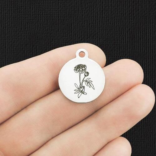 October Marigold Stainless Steel Charms - BFS001-5609