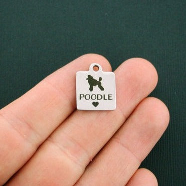 Poodle Stainless Steel Charms - BFS013-1296