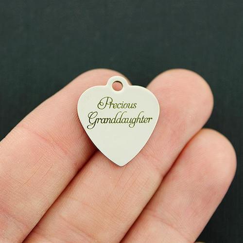 Precious Granddaughter Stainless Steel Charms - BFS011-2681