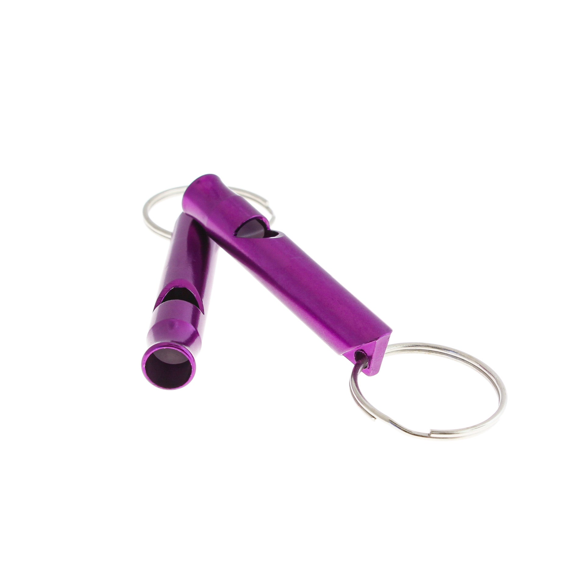 Purple Aluminum Whistles - 4 Pieces - Z293