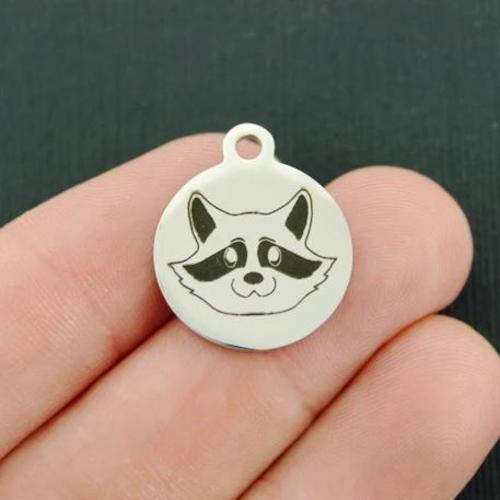 Raccoon Stainless Steel Charms - BFS001-4312