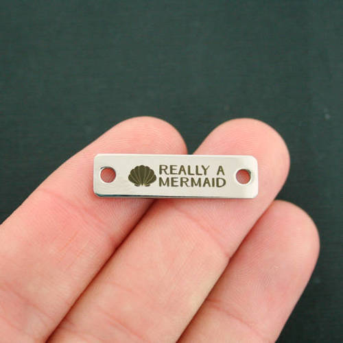 Really a Mermaid Stainless Steel Connector Charms - BFS016-7254