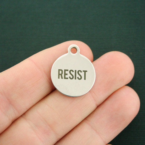 Resist Stainless Steel Charms - BFS001-1912