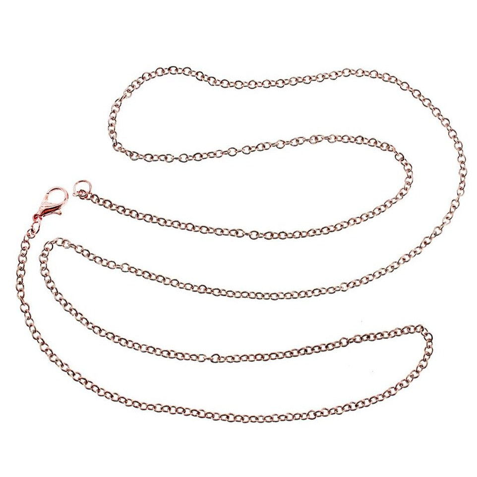 Rose Gold Cable Chain Necklace 30" - 3mm - Choose Your Quantity!