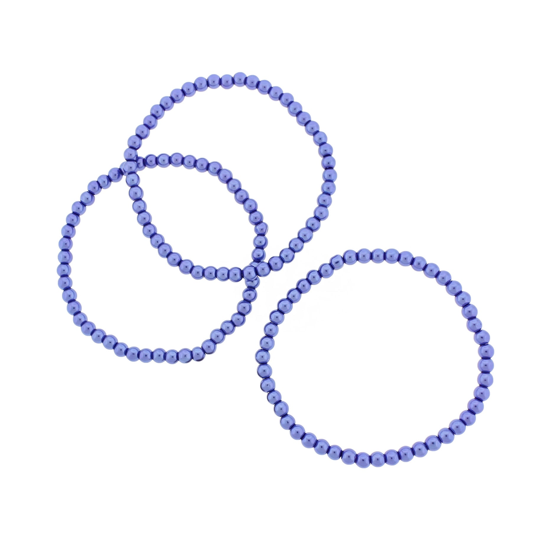 Round Glass Bead Bracelet - 6mm/55mm - Choose Your Color!