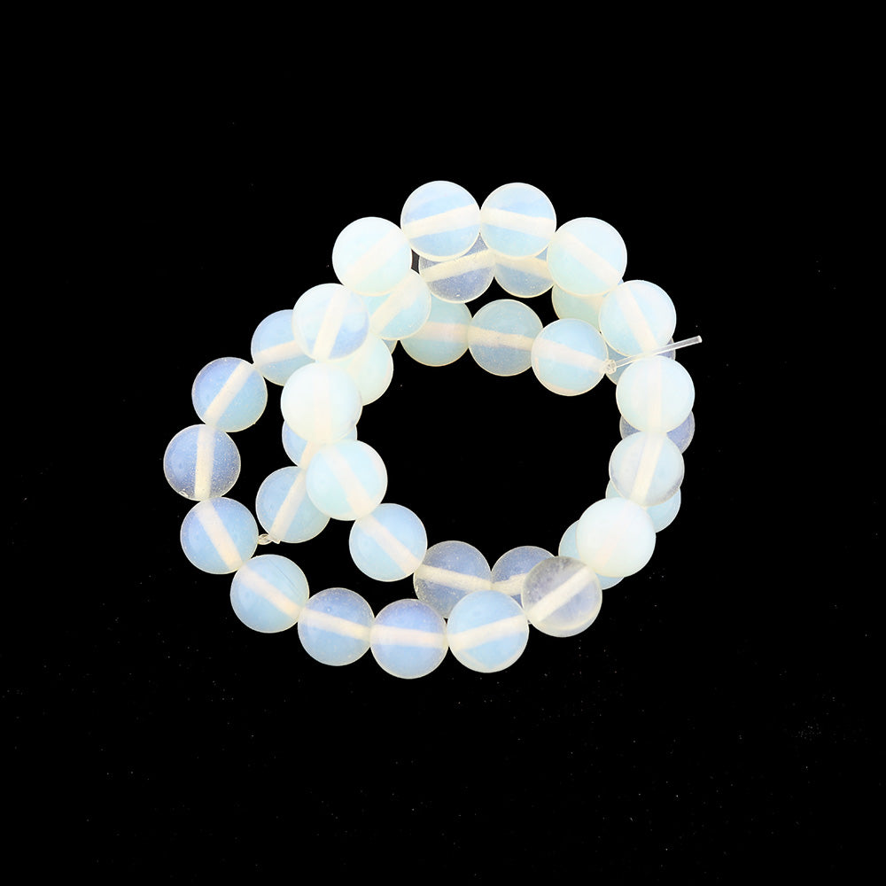 Round Imitation Gemstone Beads 6mm - 12mm - Choose Your Size - Sea Opal - 1 Full 15" Strand - BD2326