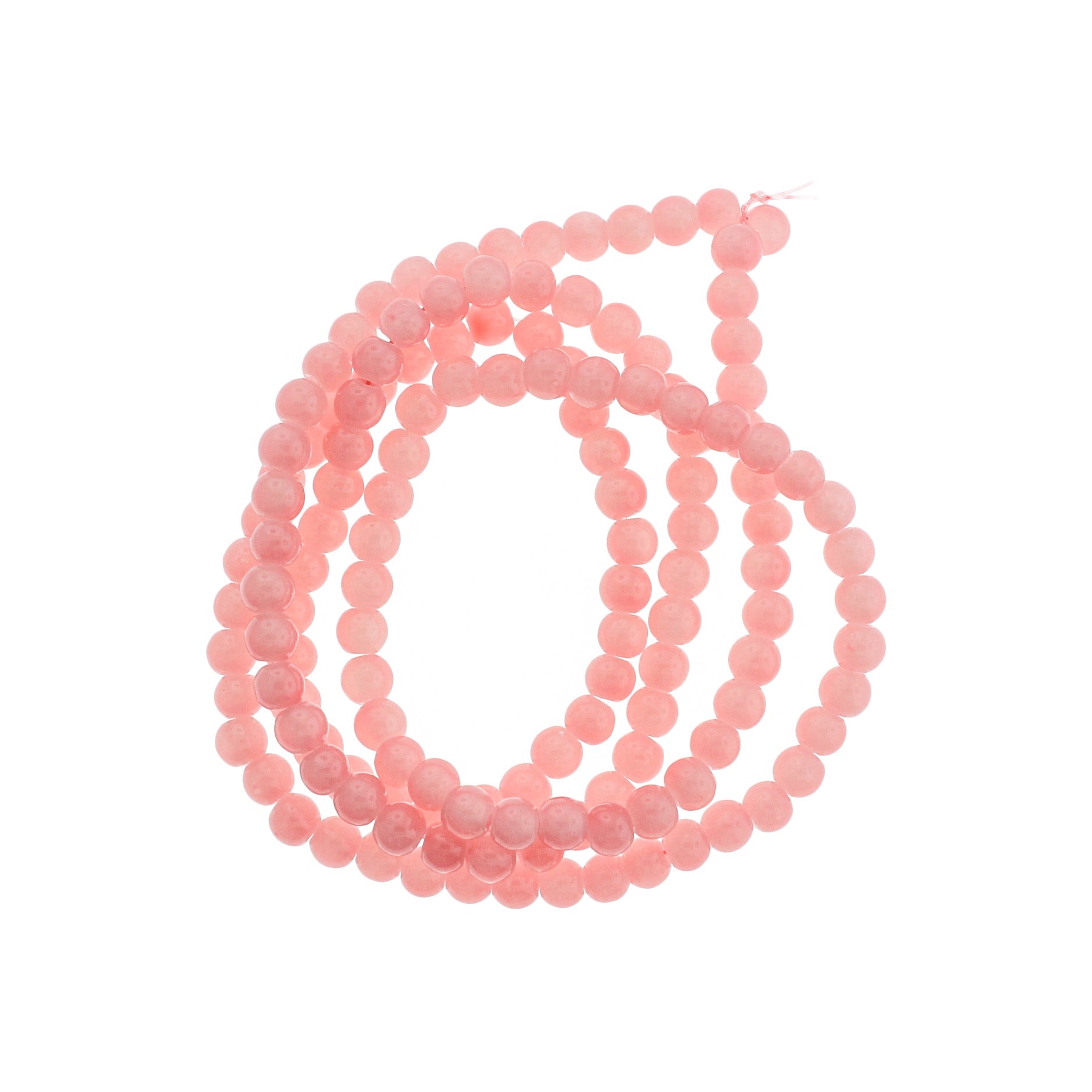 Round Imitation Jade Beads - 6.5mm - 1 Strand 145 Beads - Choose Your Color!