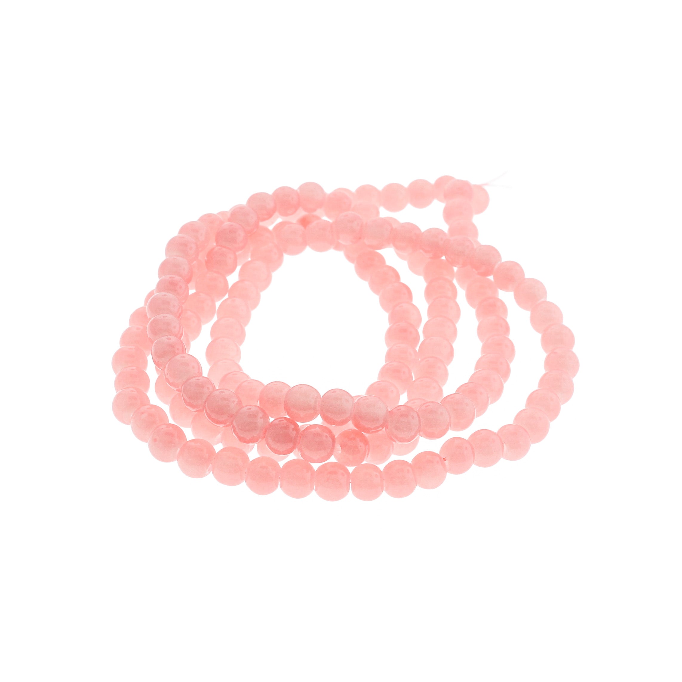 Round Imitation Jade Beads - 6.5mm - 1 Strand 145 Beads - Choose Your Color!