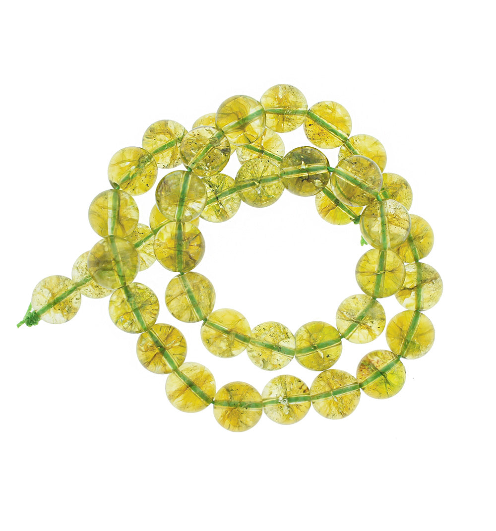 Perles de péridot naturelles rondes 6mm -10mm - Choisissez votre taille - Vert printemps - 5 Perles - BD1861