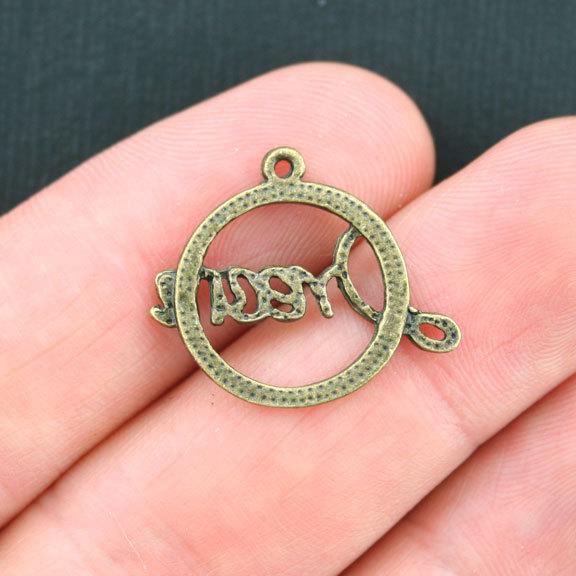 SALE 10 Dream Antique Bronze Tone Charms - BC1041