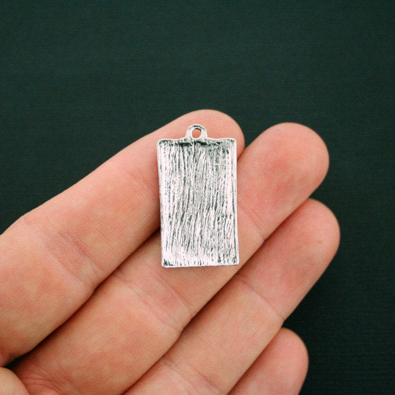 SALE 6 Love Antique Silver Tone Charms - SC6107