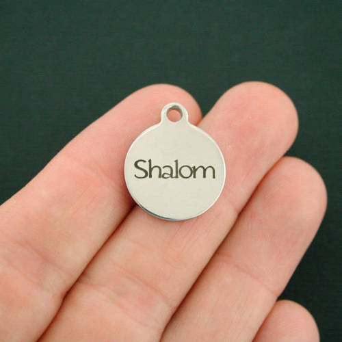 Breloques en acier inoxydable Shalom - BFS001-2511