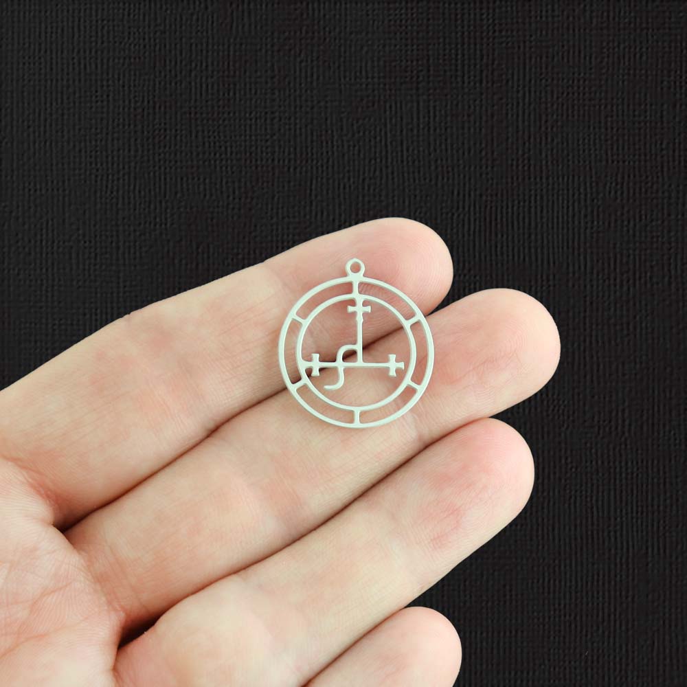 Sigil of Lilith Stainless Steel Charm 2 Sided - SSP507