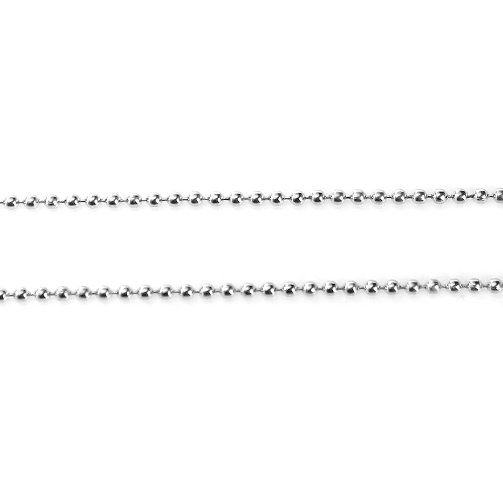 Silver Tone Ball Chain Necklace 27" - 1.5mm - Choose Your Quantity!
