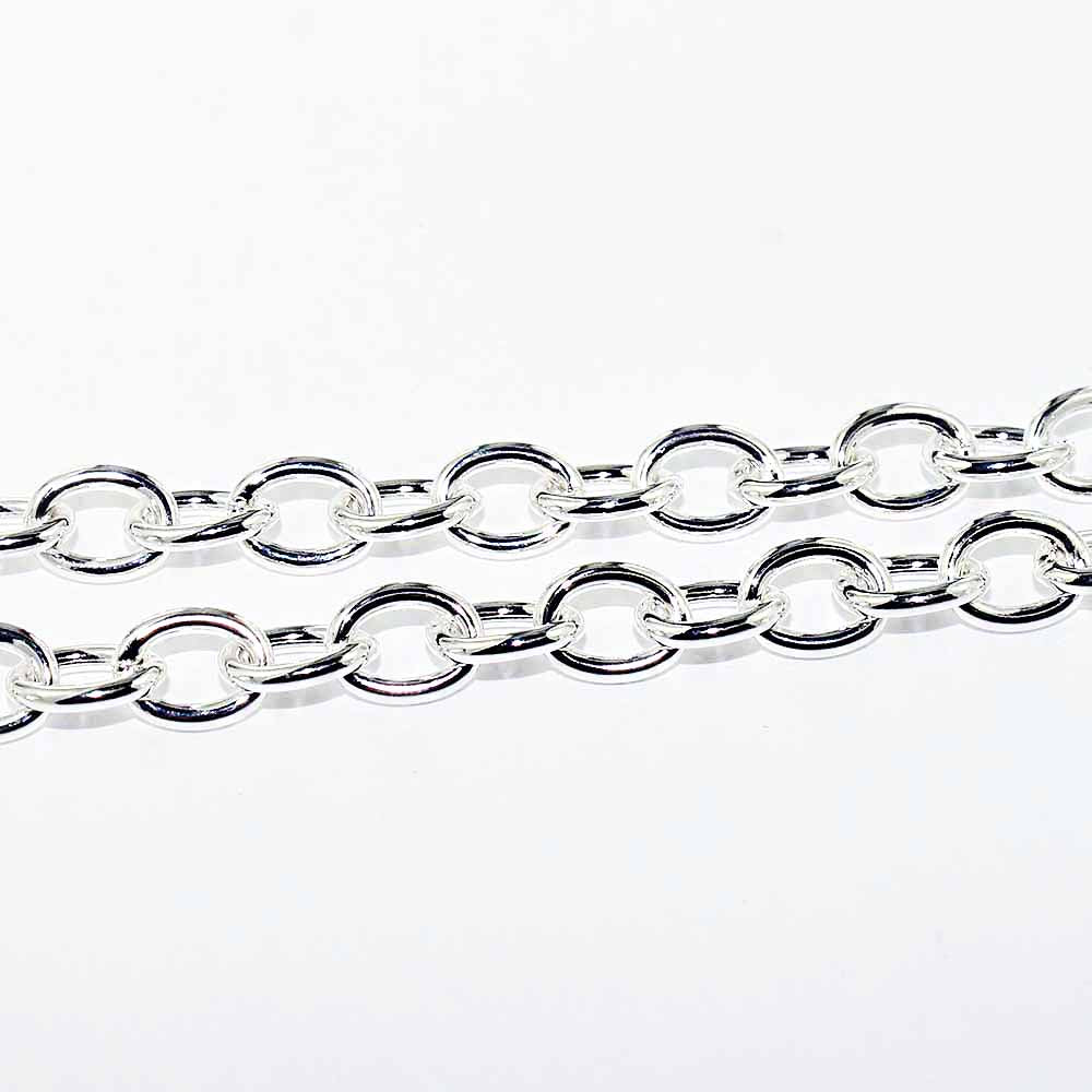 Silver Tone Cable Chain Necklace 18" - 5mm - Choose Your Quantity!