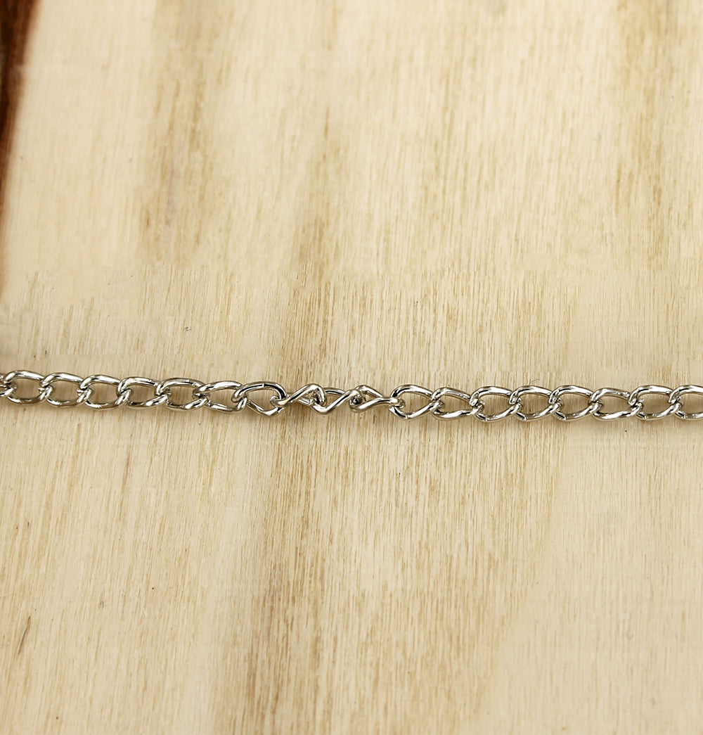 Silver Tone Curb Chain Necklace 24" - 2.5mm - Choose Your Quantity!