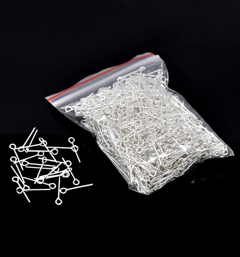 Silver Tone Eye Pins - 20mm - 700 Pieces - PIN66