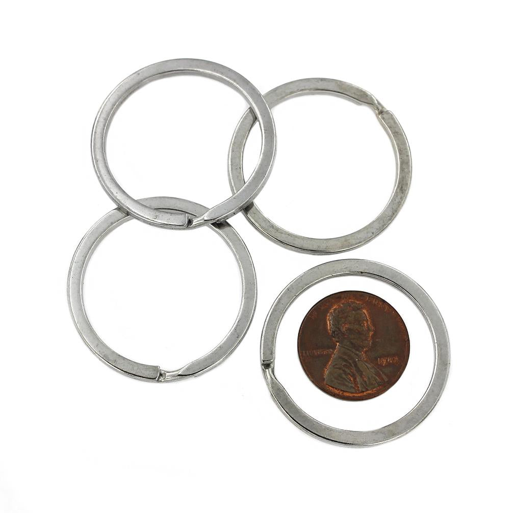 Porte-clés argenté - 32 mm - 15 pièces - Z690