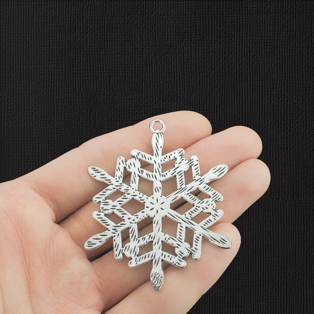 Charme de ton argent antique de flocon de neige - SC3546