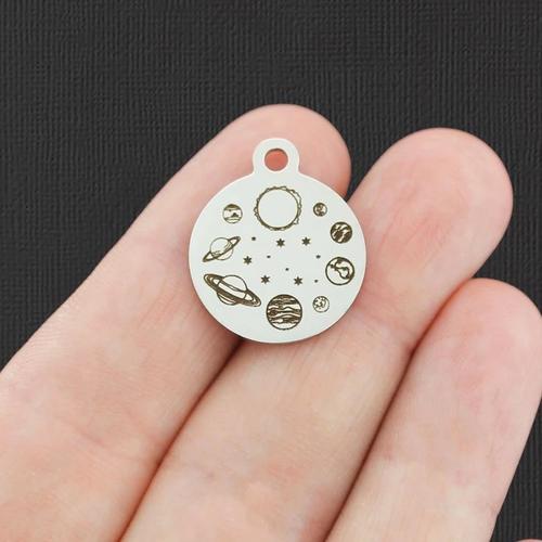 Breloques en acier inoxydable du système solaire - BFS001-4972