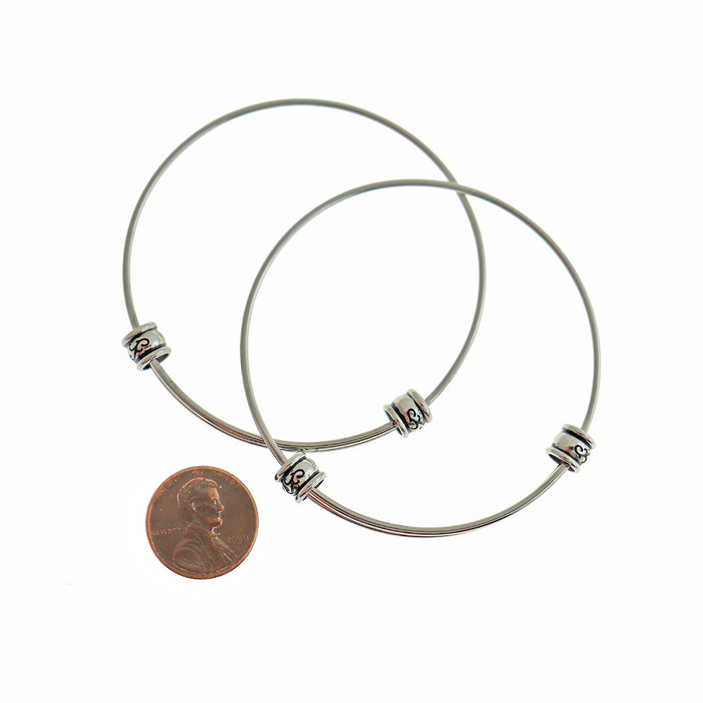 Jonc Réglable Acier Inoxydable - 62mm - 1 Jonc - N293