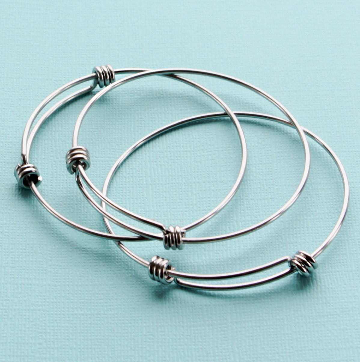 Stainless Steel Adjustable Bangles - 60mm - Choose Your Quantity!
