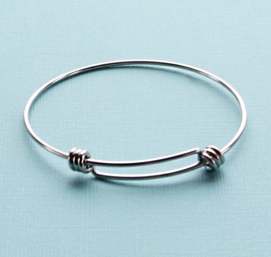 Stainless Steel Adjustable Bangles - 60mm - Choose Your Quantity!