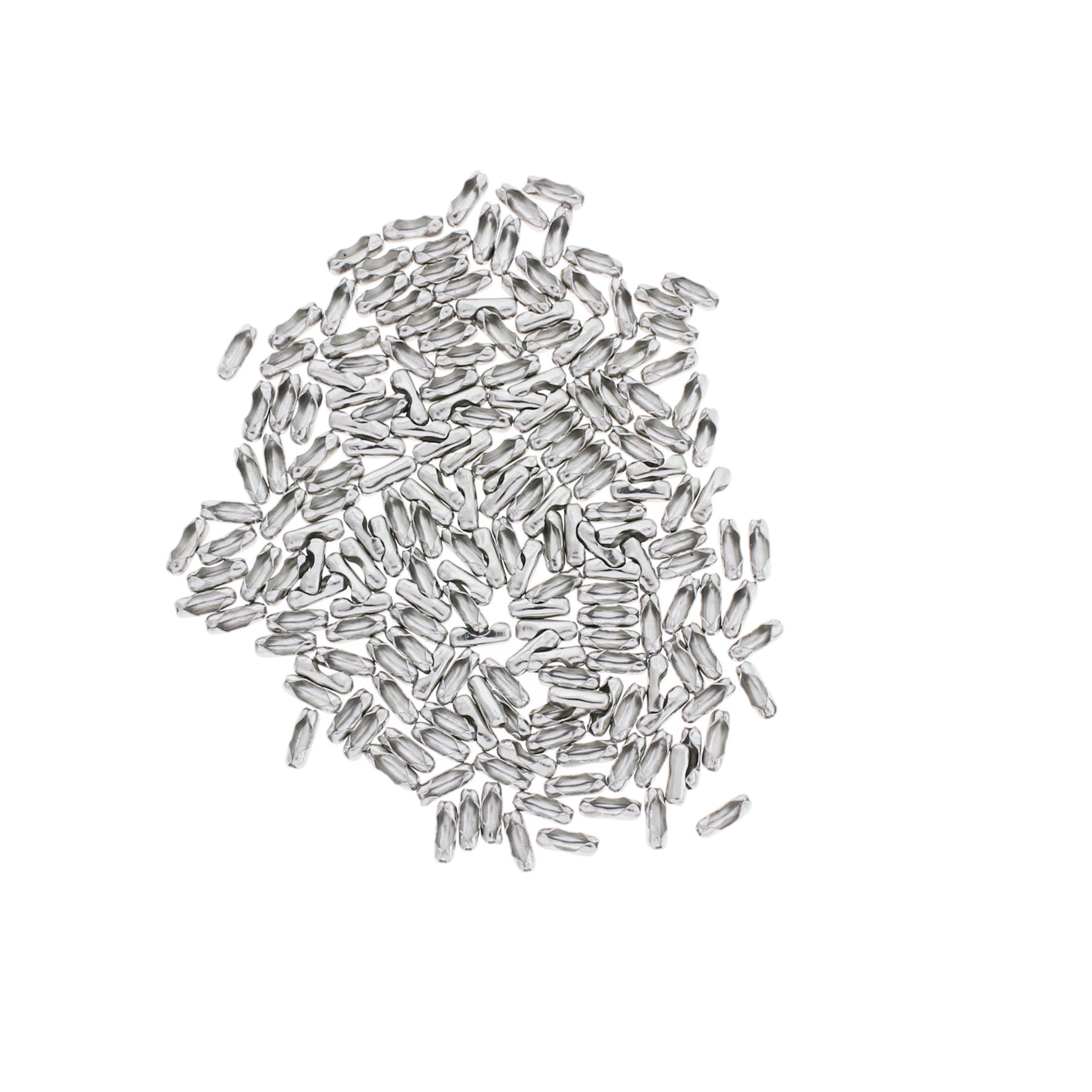 Connecteur de chaîne à billes en acier inoxydable 6 mm x 2 mm - 25 fermoirs - FD1054