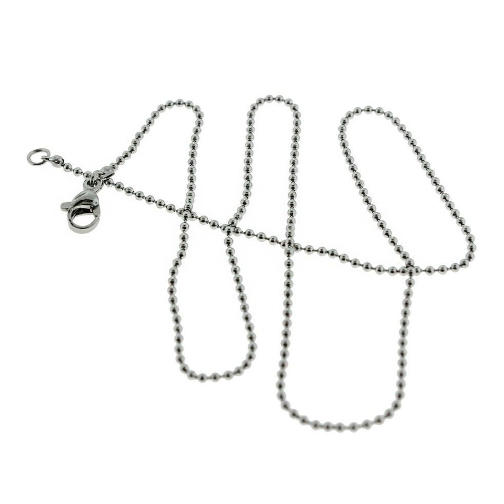 Stainless Steel Ball Chain Necklace 18"- 1.5mm - Choose Your Quantity!